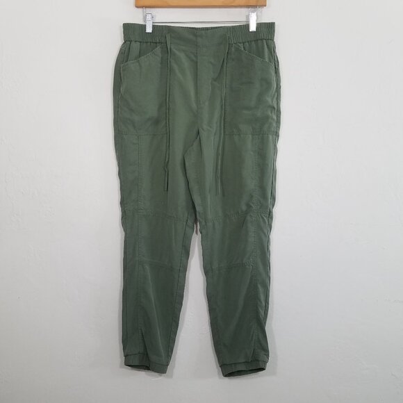 Banana Republic Pull-On Olive Green Pants Size 12 - Picture 1 of 6